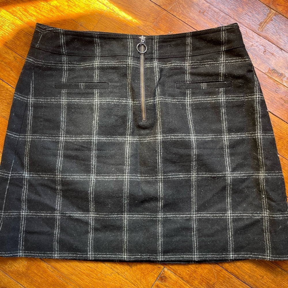Plaid Madewell Skirt (wool)